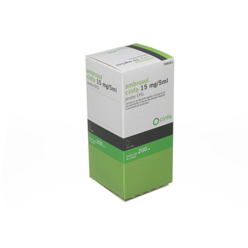 AMBROXOL CINFA 3 MG/ML JARABE EFG, Frasco de 200 ml (PET)