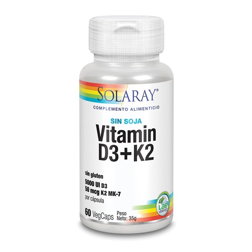 Solaray vit d3 & k2 60capsulas