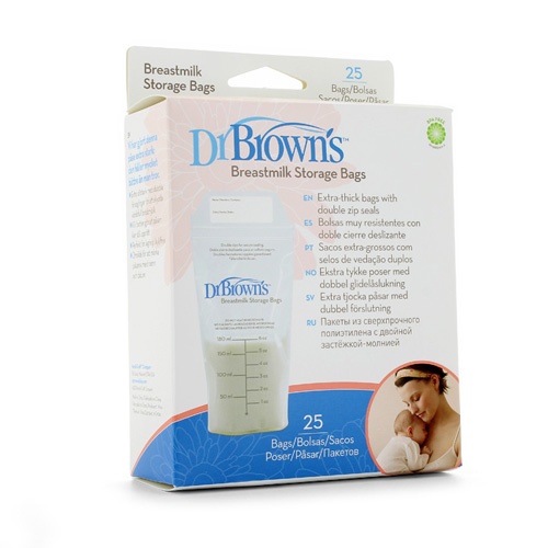 Dr brown´s bolsas para almacenar leche materna (25 u)