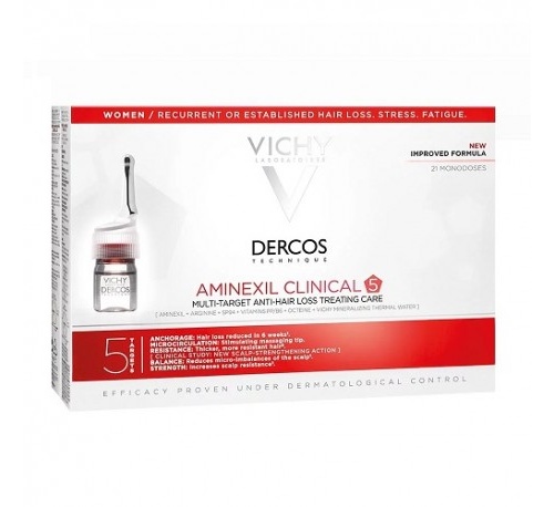 Dercos aminexil clinical 5 mujer (6 ml 21 monodosis)