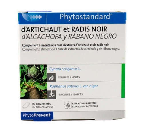 Phytostandard alcachofa y rabano negro (30 comprimidos)