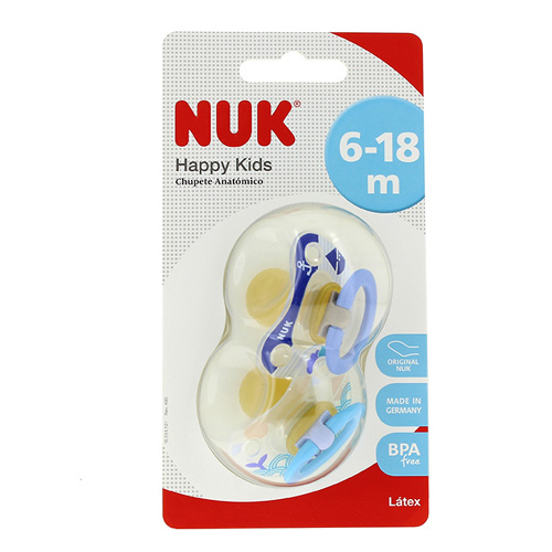 Nuk chupete latex nukete  t-2 2u