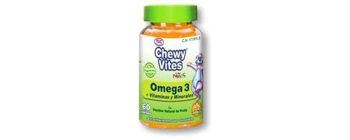 Chewy vites niños omega 3 + multivitaminas y minerales (ositos 60 u sabor naranja)