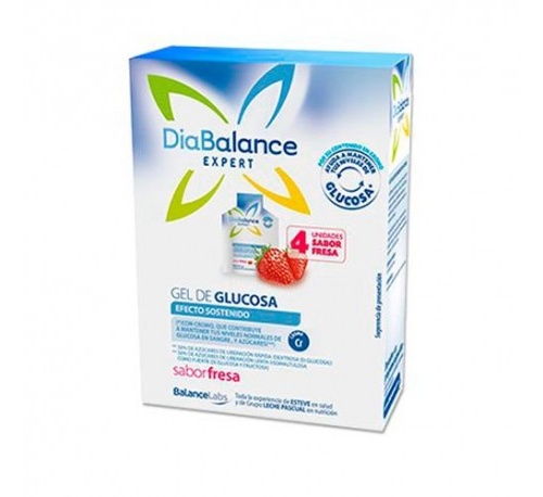 Diabalance expert gel glucosa efecto sostenido (4 sobres fresa)