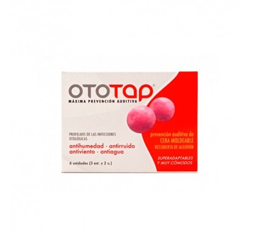 Oto-tap tapones oidos cera 6 u