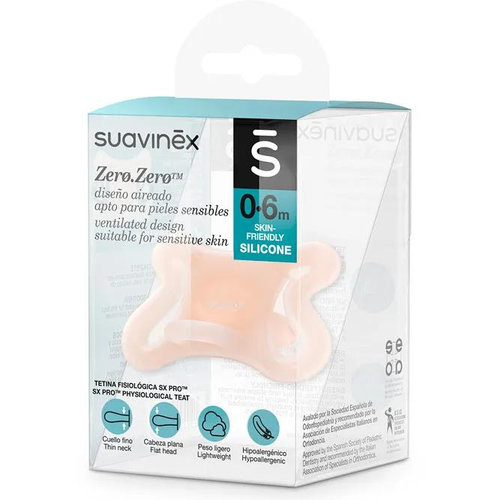 Suavinex chupete silicona t-fisiologica zero (0-6 meses) 1u