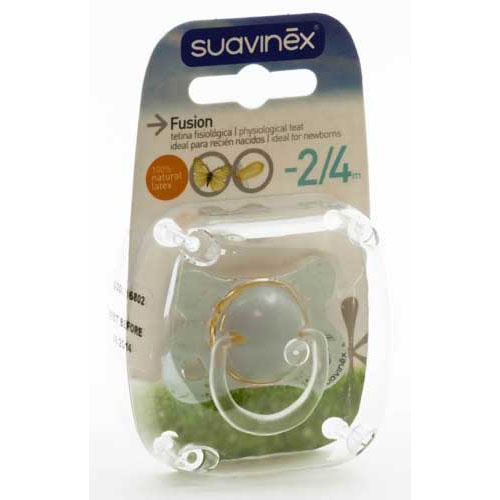 Suavinex chupete fusion t.fisiologica silicona 2-4 m 1u