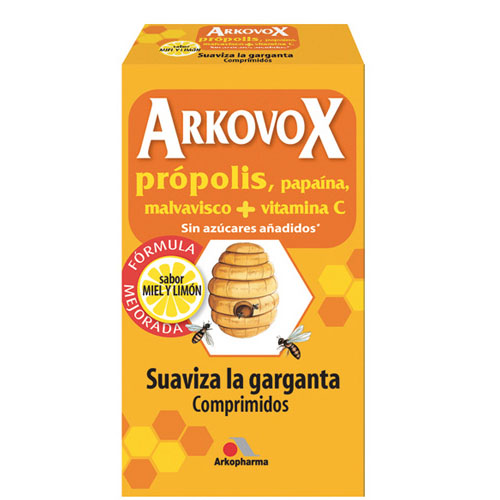 Arkovox propolis + vitamina c (24 comprimidos miel y limon)