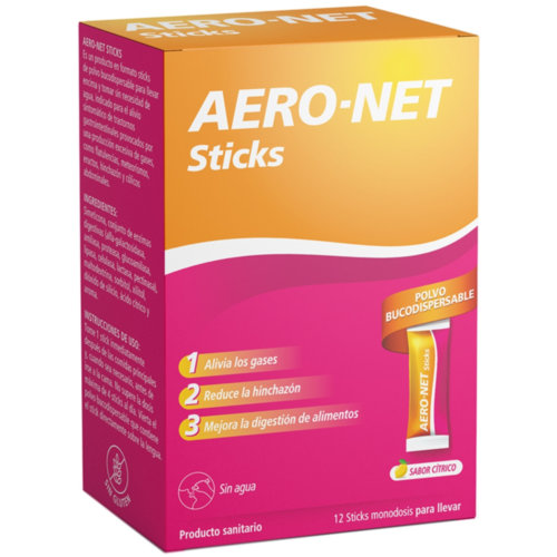Aero-net 12 sticks 2 g sabor citrico (antes aero red)