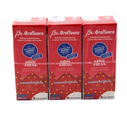 Bioralsuero  2 tetrabriks 330 ml sabor fresa