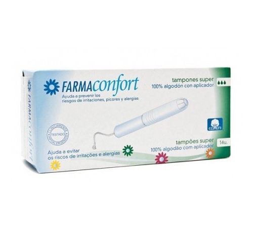 Farmaconfort tampones super 14 u (100%algodon ecologico)