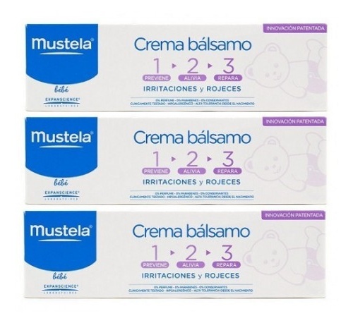 Mustela crema balsamo pañal100ml (pack 100ml +100ml al 50%)