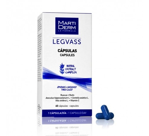 Martiderm legvass oral (drenate general, bolsas ojos) 60 caps (apto embarazo)