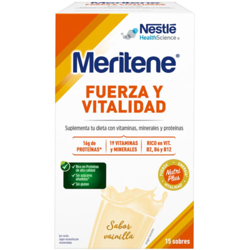 Meritene fuerza y vitalidad batido (15 sobres 30 g sabor vainilla)