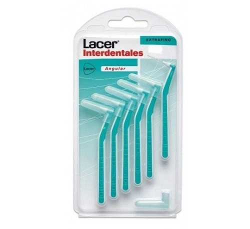 Lacer cepillo interdent extrafino angular 6u verde