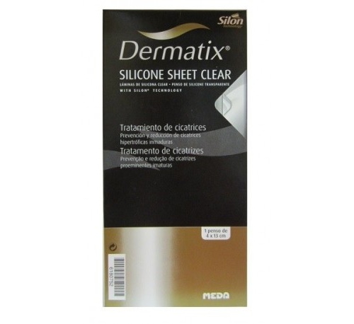 Dermatix lamina - silicona (clear 4 x 13 cm)