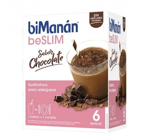 Bimanan beslim sustitutivo batido (chocolate 6 sobres x 50 g)