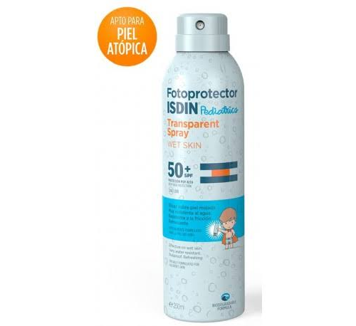 Fotoprotector isdin spf-50+ pediatrics spray transparent - wet skin (250 ml)