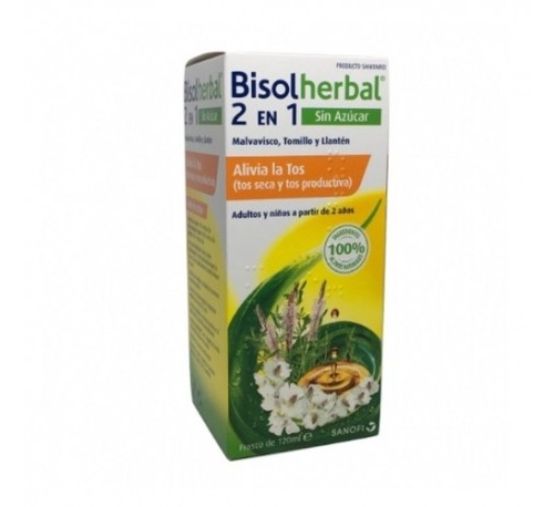 Bisolherbal 3 en 1 sin azucar  1 frasco 100 ml