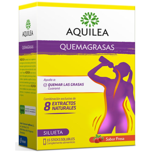 Aquilea quemagrasas 15 sticks (sabor fresa)