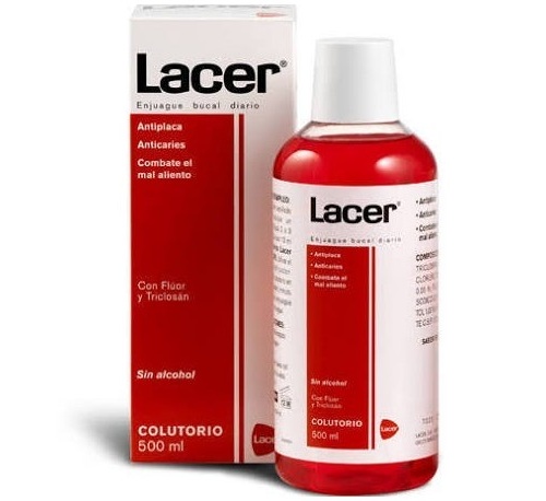 Lacer colutorio rojo 500 ml 