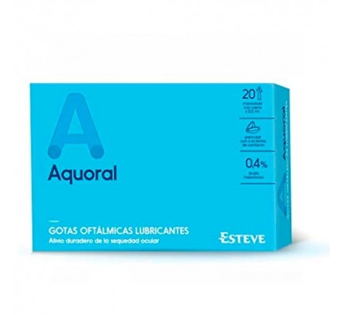 Aquoral gotas oftalmicas 0,5ml x 20 monodosis (apto lentillas)