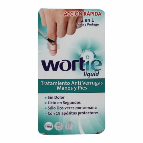 Wortie tratamiento anti verrugas manos y pies  1 envase 50 ml