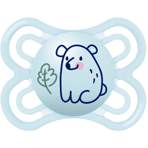 Mam chupete perfect silicona +0m azul (2u)