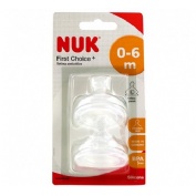 Tetina silicona anticolico nuk first choice+ t-1 l 2 tetinas