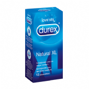 Durex natural xl - preservativos (12 u)