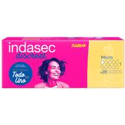 Compresa perdidas leves indasec discreet micro 28 unidades - indasec discreet