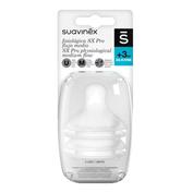 Suavinex tetina silicona fisiologica  sx-pro flujo-m 2u (+3m)