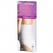 Faja lumbar - farmalastic velcro (blanca t- 4)