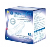 Farmaconfort compresas ultra noche 10u (100%algodon ecologico)