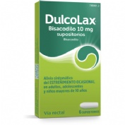 DULCOLAX BISACODILO 10 MG SUPOSITORIOS, 6 supositorios