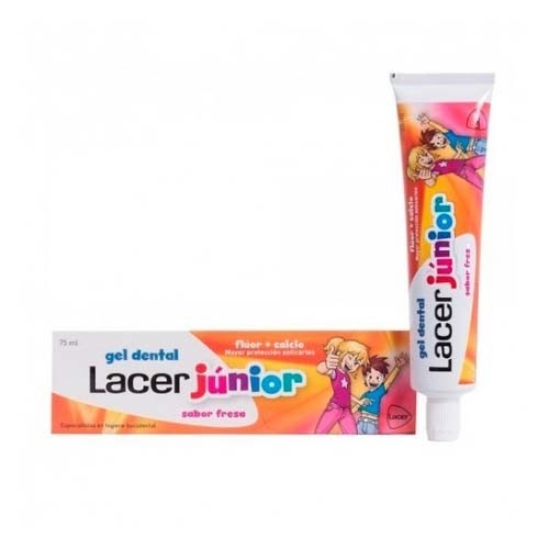 Lacer junior gel dental 75 ml fresa (+ 6 años)