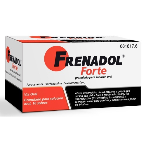 FRENADOL FORTE GRANULADO PARA SOLUCION ORAL , 10 sobres