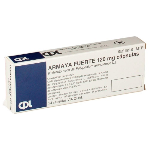 ARMAYA FUERTE 120 mg CAPSULAS DURAS. , 24 cápsulas