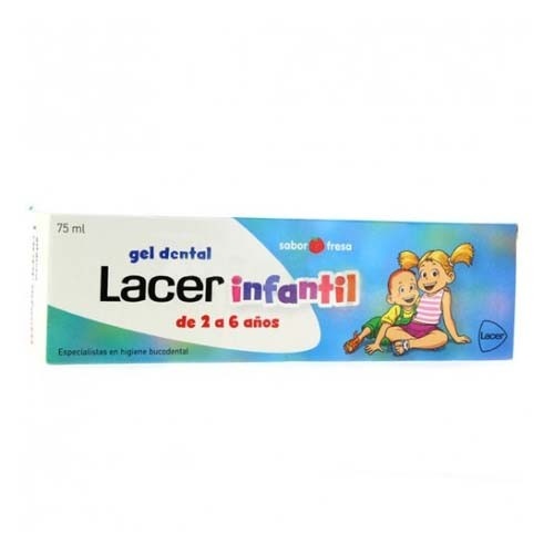 Lacer infantil gel dental  1 tubo 75 ml sabor fresa