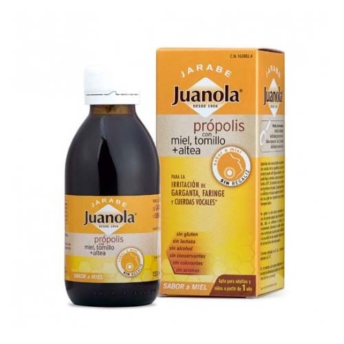 Juanola propolis jarabe con miel tomillo y altea (1 envase 150 ml sabor miel)
