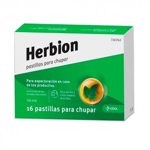 HERBION PASTILLAS PARA CHUPAR, 16 pastillas