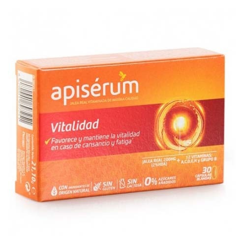 Apiserum vitalidad 30 capsulas blandas