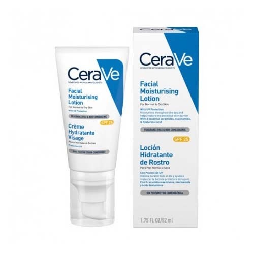 Cerave locion hidratante de rostro spf 25  1 envase 52 ml