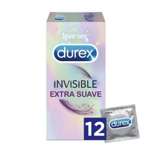 Durex preservativo invisible extra sensitivo 12u