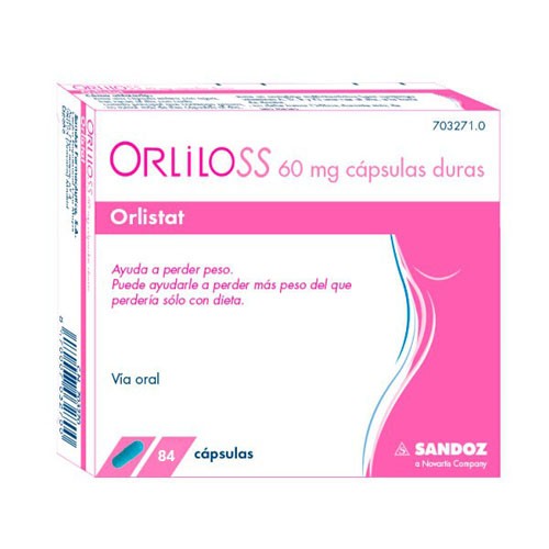 ORLILOSS 60 MG CAPSULAS DURAS, 84 cápsulas (PVC-PVDC/AL)