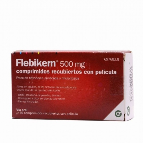VENORUTON DIOSMINA 500 MG COMPRIMIDOS RECUBIERTOS CON PELICULA, 60 comprimidos