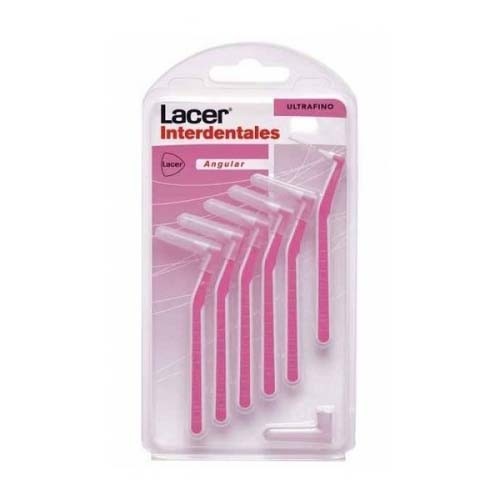 Lacer cepillo interdental ultrafino angular 6u rosa