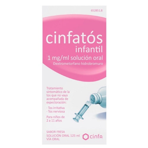 CINFATOS INFANTIL 1 mg / ml SOLUCION ORAL , 1 frasco de 125 ml