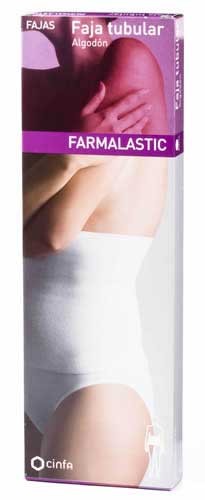 Faja farmalastic algodon tubular blanca t- 3