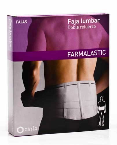 Faja lumbar farmalastic doble refuerzo t- 2